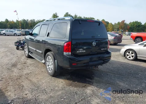 2015 Nissan Armada Platinum z USA, uszkodzony, nr VIN 5N1AA0NE5FN604057